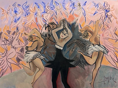 MUSTAFA AYAZ-Karton üzerine karışık teknik imzalı 60x80 cm