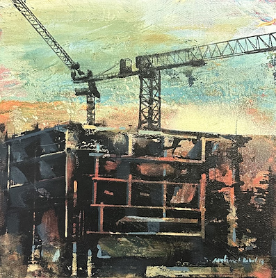 Mehmet Babat imzalı tablo — Yağlı Boya, 25×25 cm, 3.000 TL müzayede satışı