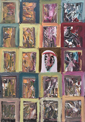 Fikret Öztürk imzalı tablo — Yağlı Boya, 100×70 cm, 16.000 TL müzayede satışı