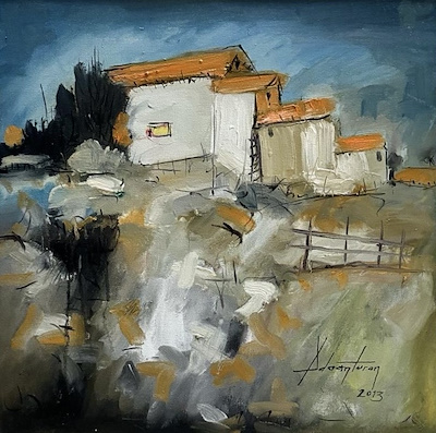 Adnan Turan imzalı tablo — Yağlı Boya, 50×50 cm, 1.200 TL müzayede satışı