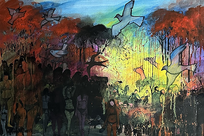 Nihat Kahraman imzalı tablo — Yağlı Boya, 70×100 cm, 15.000 TL müzayede satışı