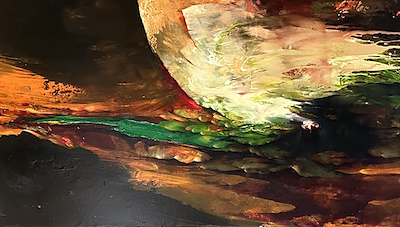 Serdar Leblebici imzalı tablo — Yağlı Boya, 90×160 cm, 80.000 TL müzayede satışı