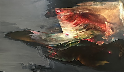 Serdar Leblebici imzalı tablo — Yağlı Boya, 90×160 cm, 80.000 TL müzayede satışı