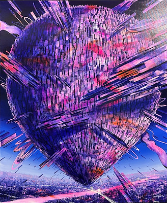 Mevlüt Akar imzalı tablo — Akrilik Boya, 120×100 cm, 55.000 TL müzayede satışı