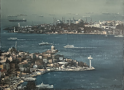 Kadir Ablak imzalı tablo — Yağlı Boya, 55×75 cm, 150.000 TL müzayede satışı