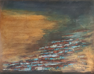 Lütfü Günay imzalı tablo — Yağlı Boya, 41×54 cm, 42.500 TL müzayede satışı