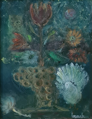 Cihat Burak imzalı tablo — Yağlı Boya, 25×20 cm, 110.000 TL müzayede satışı