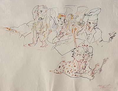 Mehmet Güleryüz imzalı tablo — Karışık Teknik, 50×70 cm, 290.000 TL müzayede satışı