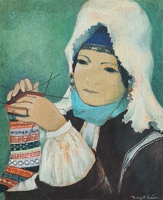 Turgut Zaim imzalı tablo — Yağlı Boya, 19×15 cm, 85.000 TL müzayede satışı