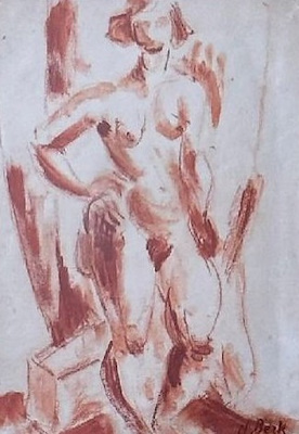 Nurullah Berk imzalı tablo — 30×20 cm, 42.500 TL müzayede satışı