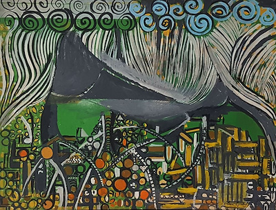 Eren Eyüboğlu imzalı tablo — Yağlı Boya, 50×64 cm, 360.000 TL müzayede satışı