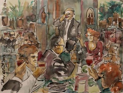 Kıvanç Gülhan imzalı tablo — Sulu Boya, 50×60 cm, 1.200 TL müzayede satışı
