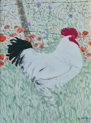 Nevzat Akoral imzalı tablo — Yağlı Boya, 39×28 cm, 17.000 TL müzayede satışı