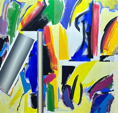 Adem Genç imzalı tablo — Akrilik Boya, 120×120 cm, 65.000 TL müzayede satışı