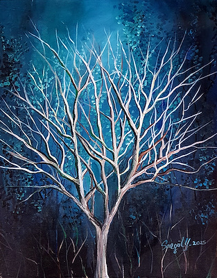 SONGÜL KETİZMEN-Tuval üzerine akrilik boya imzalı, 40x50 cm