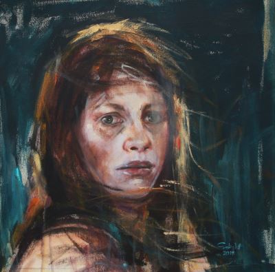 Sedigheh Fatolahzadeh imzalı tablo — Akrilik Boya, 40×40 cm, 800 TL müzayede satışı