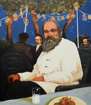 Halis Efe Saral imzalı tablo — Yağlı Boya, 115×100 cm, 75.000 TL müzayede satışı