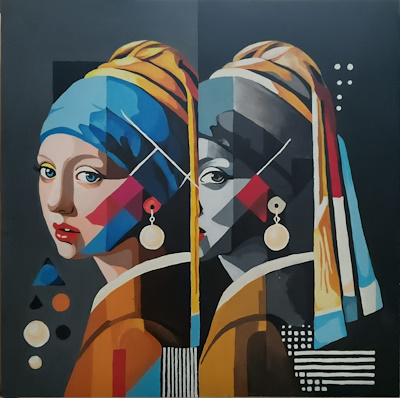 Elif Tutuş imzalı tablo — Akrilik Boya, 46×46 cm, 5.000 TL müzayede satışı