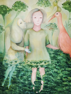 Simge Kalfaoğlu imzalı tablo — Yağlı Boya, 60×50 cm, 16.000 TL müzayede satışı