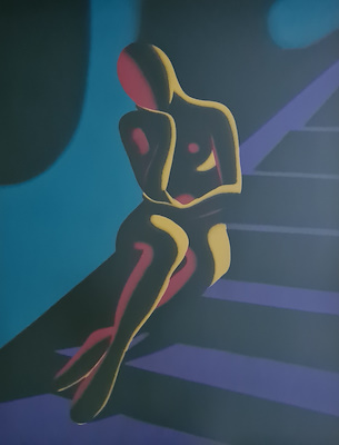 Mark Kostabi imzalı tablo — 100×75 cm, 50.000 TL müzayede satışı