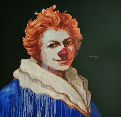 Halis Efe Saral imzalı tablo — Yağlı Boya, 100×100 cm, 75.000 TL müzayede satışı