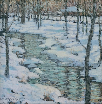 Nusret Orçan imzalı tablo — Yağlı Boya, 25×25 cm, 3.250 TL müzayede satışı