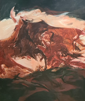 Mehmet Akif Kaplan imzalı tablo — Yağlı Boya, 140×116 cm, 9.000 TL müzayede satışı