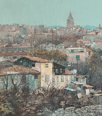 Kadir Ablak imzalı tablo — Yağlı Boya, 70×60 cm, 180.000 TL müzayede satışı