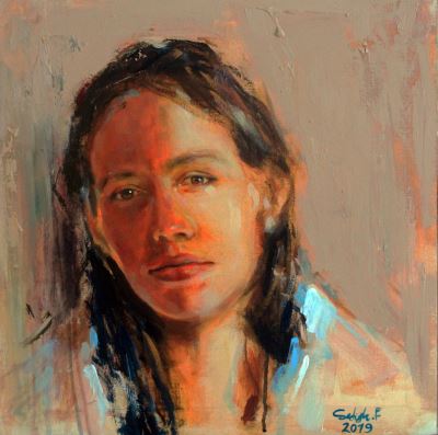 Sedigheh Fatolahzadeh imzalı tablo — Yağlı Boya, 40×40 cm, 1.600 TL müzayede satışı