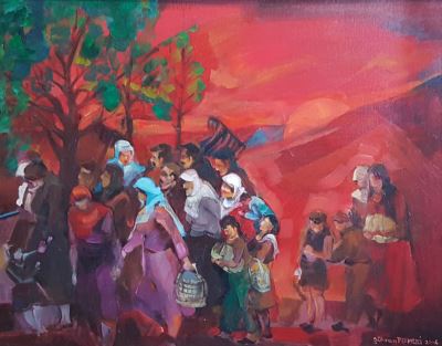 Şükran Pekmezci imzalı tablo — Yağlı Boya, 40×50 cm, 2.000 TL müzayede satışı