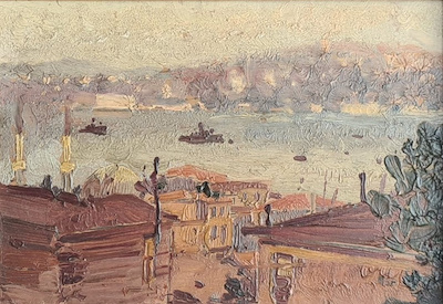 Mehmet Ali Laga imzalı tablo — Yağlı Boya, 15×22 cm, 30.000 TL müzayede satışı