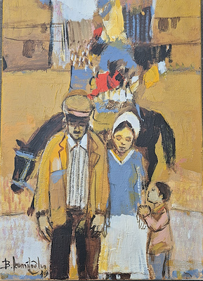 Baran Kamiloğlu imzalı tablo — Yağlı Boya, 35×25 cm, 4.500 TL müzayede satışı