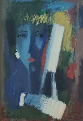 David Ughrelidze imzalı tablo — Yağlı Boya, 50×35 cm, 5.500 TL müzayede satışı