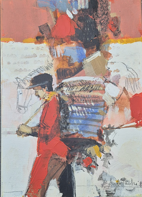 Baran Kamiloğlu imzalı tablo — Yağlı Boya, 35×25 cm, 4.250 TL müzayede satışı