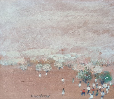 Fahrettin Baykal imzalı tablo — Yağlı Boya, 17×20 cm, 20.000 TL müzayede satışı