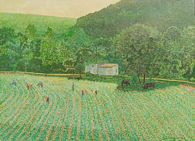 Necati Berent imzalı tablo — Yağlı Boya, 65×50 cm, 4.000 TL müzayede satışı