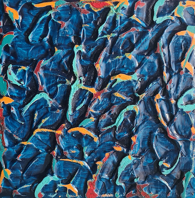 Jale Çelik imzalı tablo — Akrilik Boya, 15×15 cm, 18.000 TL müzayede satışı