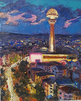 Nihal Doğan imzalı tablo — Yağlı Boya, 30×25 cm, 2.250 TL müzayede satışı