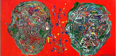 Ecem Dönmez imzalı tablo — Akrilik Boya, 50×100 cm, 5.000 TL müzayede satışı