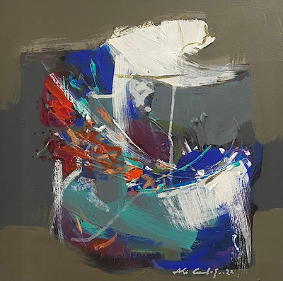 Ali Candaş imzalı tablo — 40×40 cm, 27.500 TL müzayede satışı
