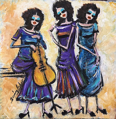 Sevim Asker imzalı tablo — Akrilik Boya, 30×30 cm, 2.500 TL müzayede satışı