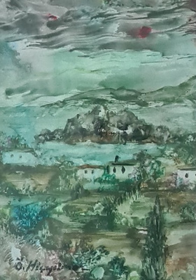 Ömer Hiçyılmaz imzalı tablo — Yağlı Boya, 17×13 cm, 1.000 TL müzayede satışı