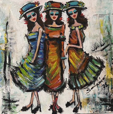 Sevim Asker imzalı tablo — Akrilik Boya, 35×35 cm, 2.500 TL müzayede satışı