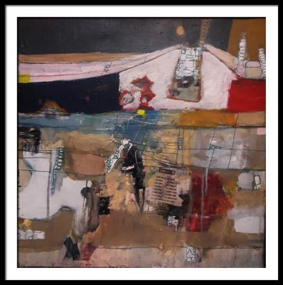 Efe Kasaplar imzalı tablo — Akrilik Boya, 50×50 cm, 750 TL müzayede satışı