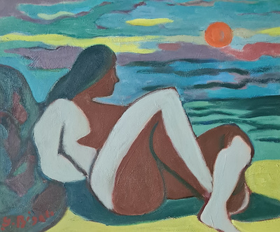 Şeref Bigalı imzalı tablo — Yağlı Boya, 33×41 cm, 75.000 TL müzayede satışı
