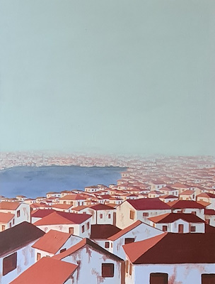 Gamze Özdemir imzalı tablo — Akrilik Boya, 60×80 cm, 10.000 TL müzayede satışı