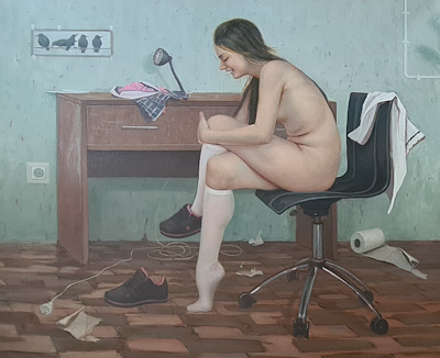 Ömer Eken imzalı tablo — Yağlı Boya, 110×125 cm, 85.000 TL müzayede satışı