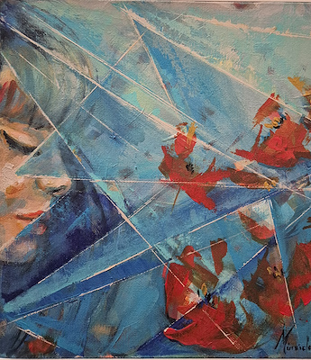 Mürşide Özyonar imzalı tablo — Akrilik Boya, 30×30 cm, 2.000 TL müzayede satışı