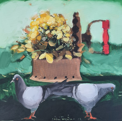 Söbütay Özer imzalı tablo — Yağlı Boya, 50×50 cm, 50.000 TL müzayede satışı