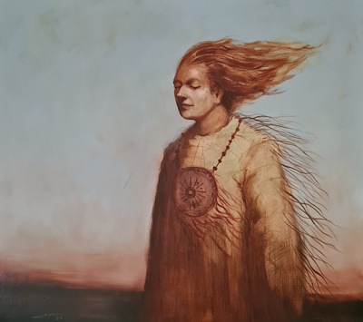 Halis Efe Saral imzalı tablo — Yağlı Boya, 100×110 cm, 80.000 TL müzayede satışı